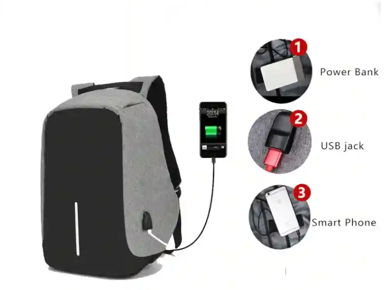 Mochila Anti-robo y carga USB